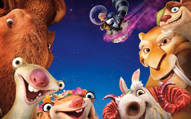 Обои картинки фото мультфильмы, ice age,  collision course, ice, age, collision, course