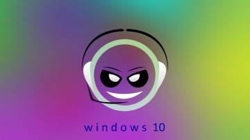 обоя компьютеры, windows  10, логотип, фон