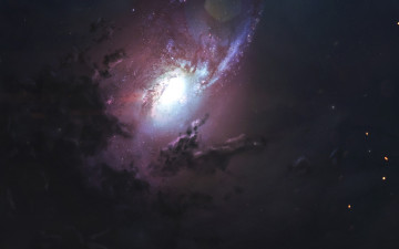 Картинка космос галактики туманности stars space nebula artwork galaxy digital art cosmos