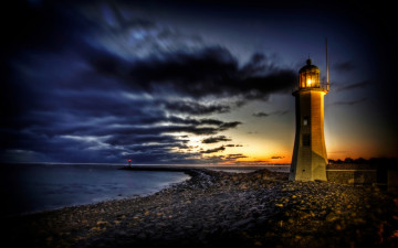 Картинка lighthouse природа маяки побережье мыс маяк
