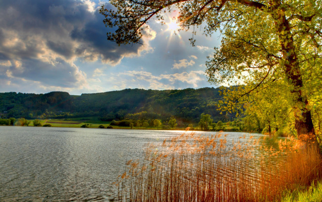 Обои картинки фото германия, мерфельд, природа, реки, озера, река
