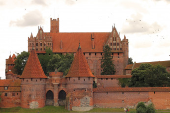 обоя malbork, castle, польша, города, дворцы, замки, крепости, замок