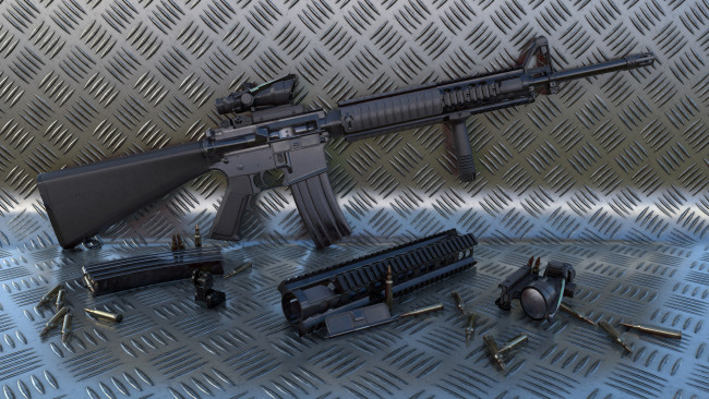 Обои картинки фото оружие, автоматы, автоматическая, винтовка, m16a4