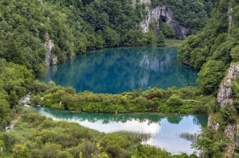 Картинка природа реки озера croatia национальный парк plitvice lakes national park