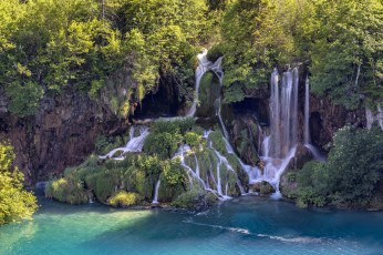Картинка природа водопады национальный парк plitvice lakes national park croatia