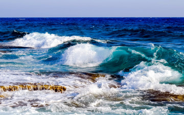 обоя природа, моря, океаны, волны