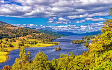 Картинка природа реки озера scotland highlands lake