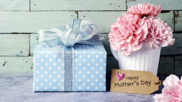 Картинка праздничные день+матери подарок гвоздики