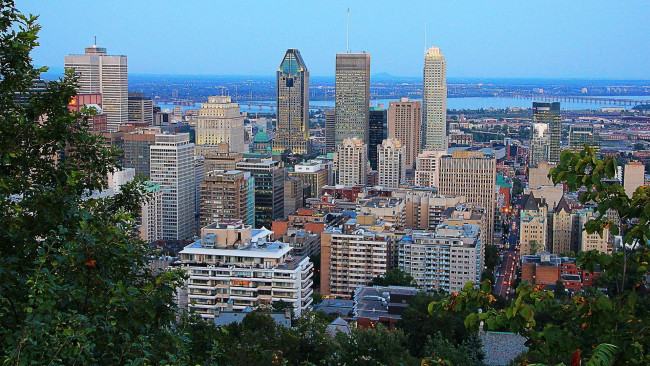Обои картинки фото города, монреаль , канада, панорама