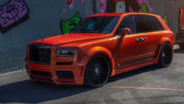 Картинка колян автомобили rolls-royce orange rolls royce black wheels cullinan