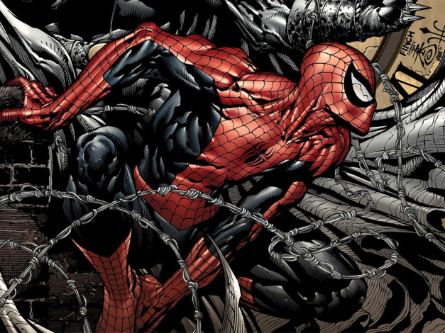 Обои картинки фото spiderman, рисованные, комиксы