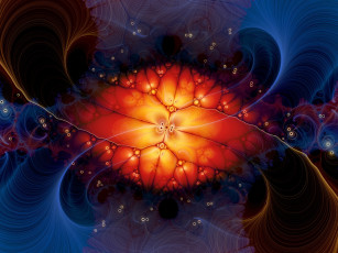 Картинка 3д графика fractal фракталы тёмный цвета фрактал