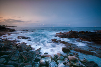 Картинка природа моря океаны hawaii гавайи океан камни побережье