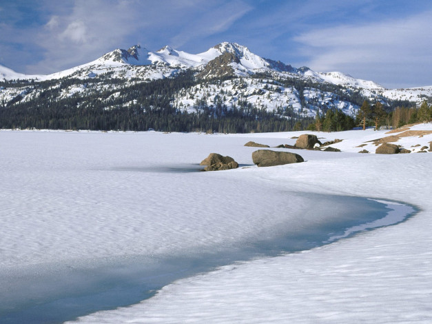 Обои картинки фото природа, зима, горы, снег, лед
