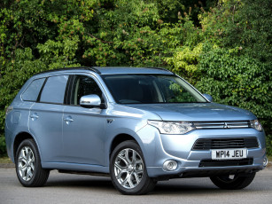 Картинка автомобили mitsubishi outlander gx3h 4work 2014г серый