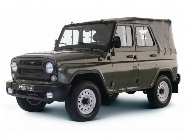 Обои картинки фото автомобили, уаз, uaz, hunter, 315195-130, темный