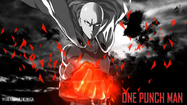 Обои картинки фото аниме, one punch man, сайтама