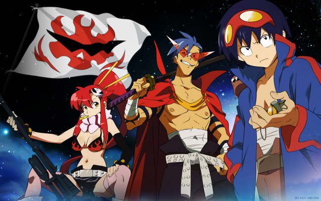 Обои картинки фото аниме, tengen toppa gurren-lagann, гуррен-лаган