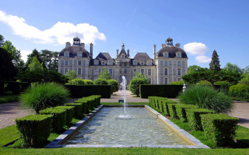 Картинка chateau+de+cheverny города замки+франции chateau de cheverny
