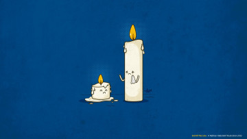 Картинка рисованное минимализм свечи