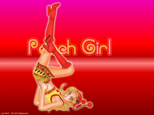 Обои картинки фото аниме, peach, girl