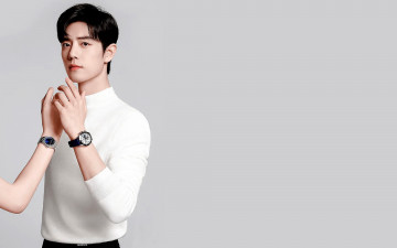 Картинка мужчины xiao+zhan актер свитер руки часы