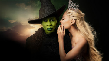 Картинка wicked+ +2024+ кино+фильмы wicked +part+one злая сказка о ведьме запада мюзикл фэнтези мелодрама ariana grande cynthia erivo