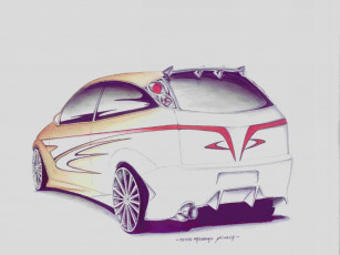 Картинка focus автомобили рисованные