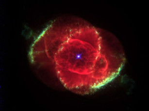 Картинка туманность кошачий глаз космос галактики туманности