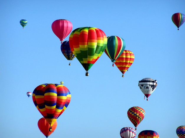 Обои картинки фото bright, colors, авиация, воздушные, шары