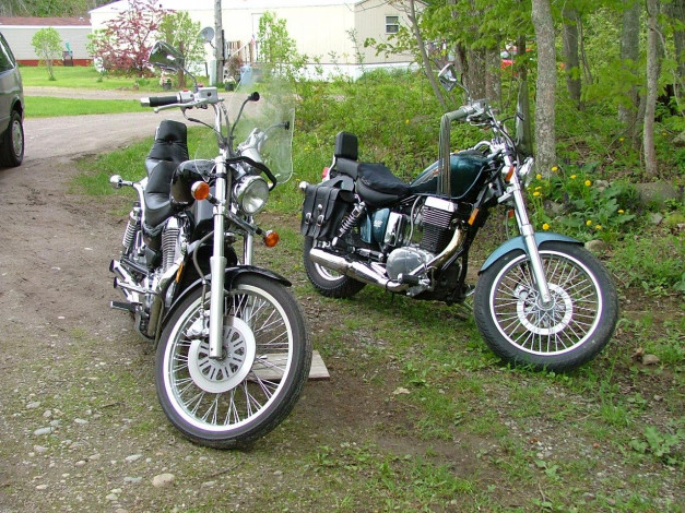 Обои картинки фото intruder, and, savage, мотоциклы, suzuki