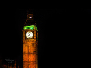Картинка города лондон великобритания часы башня