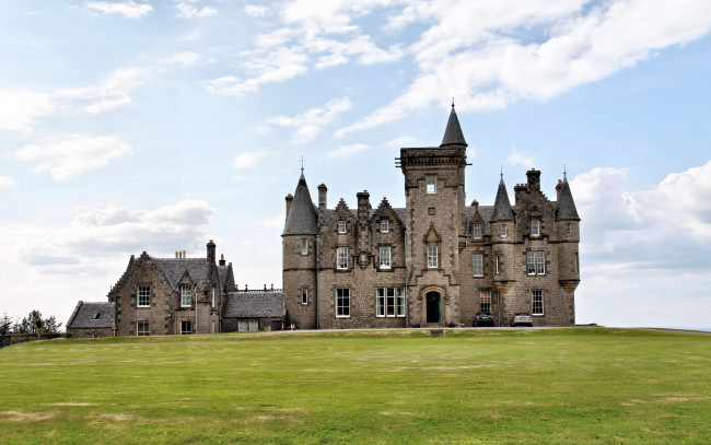 Обои картинки фото шотландия, glengorm, castle, города, дворцы, замки, крепости, замок