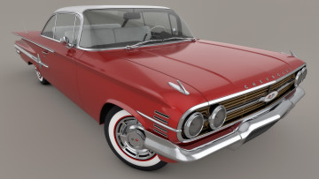 Картинка автомобили 3д impala chevrolet 1960