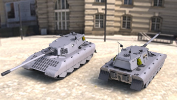 обоя техника, 3d, танки
