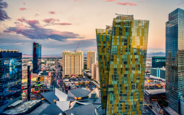 Картинка города лас вегас сша панорама мегаполис небоскрёбы здания