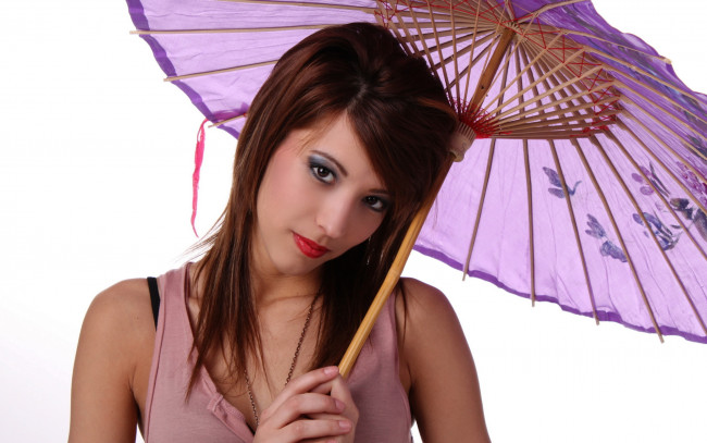 Обои картинки фото -Unsort Брюнетки Шатенки, девушки, unsort, брюнетки, шатенки, зонт