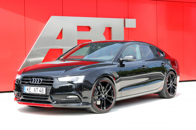 Обои картинки фото 2014 abt as5 dark , based on audi a5 sportback, автомобили, audi, металлик, чрный, тюнинг