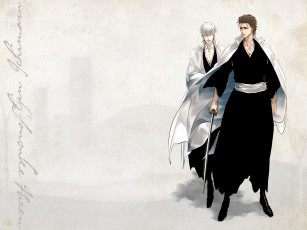 Картинка аниме bleach aizen меч sosuke shinigami ichimaru gin