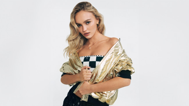 Обои картинки фото lily rose depp elle us 2023, девушки, lily-rose depp, лили, роуз, депп, актриса, модель, журнал, elle, американское, издание, фотосессия