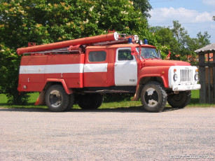 Картинка gas 53a автомобили пожарные машины