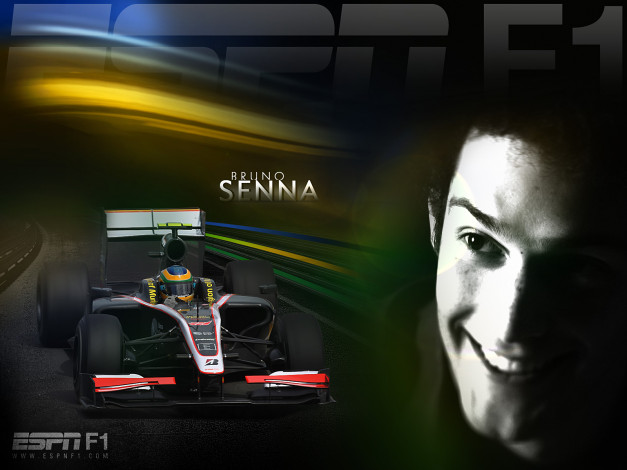 Обои картинки фото bruno, senna, 2010, спорт, формула, 1, гонщик