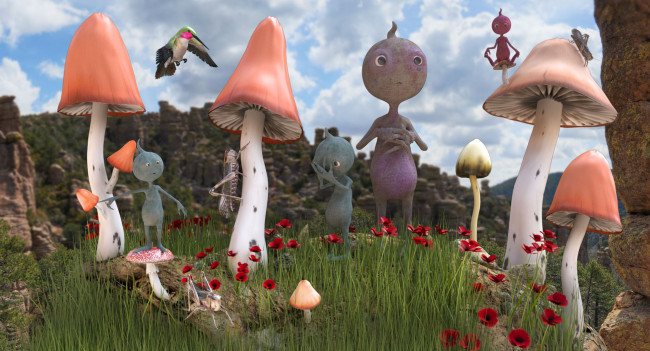 Обои картинки фото 3д, графика, fantasy, фантазия, грибы