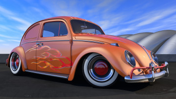 Картинка автомобили 3д 1966 volkswagen bug