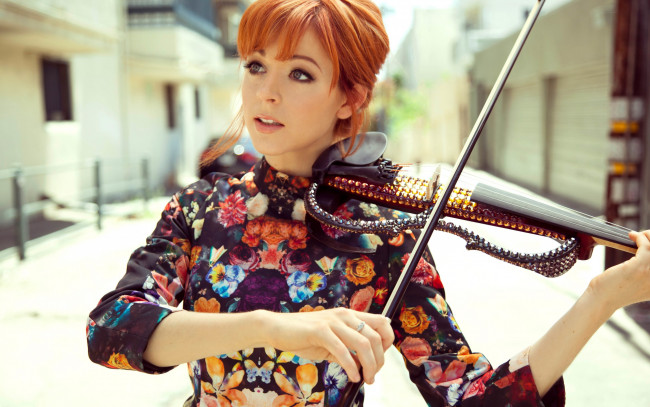 Обои картинки фото музыка, lindsey stirling, lindsey, stirling, violin, линдси, стирлинг, скрипка, красавица