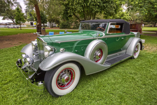 Обои картинки фото 1933 packard series 1105 convertible coupe, автомобили, выставки и уличные фото, автошоу, выставка