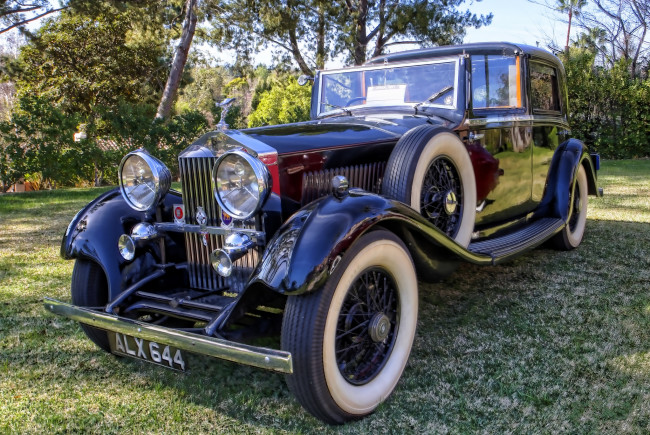 Обои картинки фото 1933 rolls-royce barker sedanca de ville, автомобили, выставки и уличные фото, выставка, автошоу