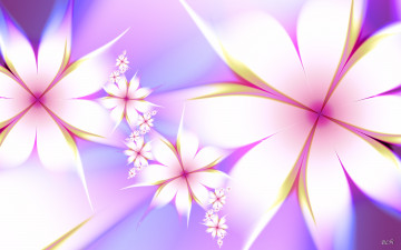 Картинка 3д+графика цветы+ flowers фон лепестки