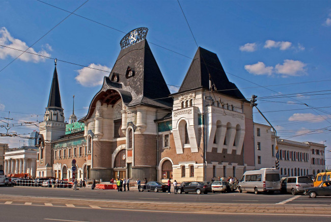 Обои картинки фото москва, города, москва , россия, Ярославский, вокзал