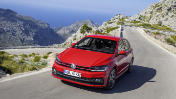 Картинка volkswagen+polo+gti+2018 автомобили volkswagen красный 2018 gti polo